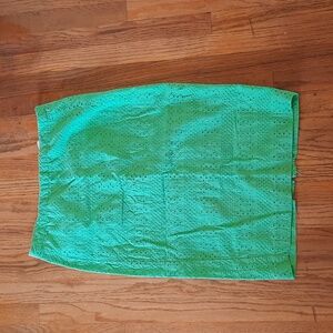 Merona green eyelet pencil skirt size 6